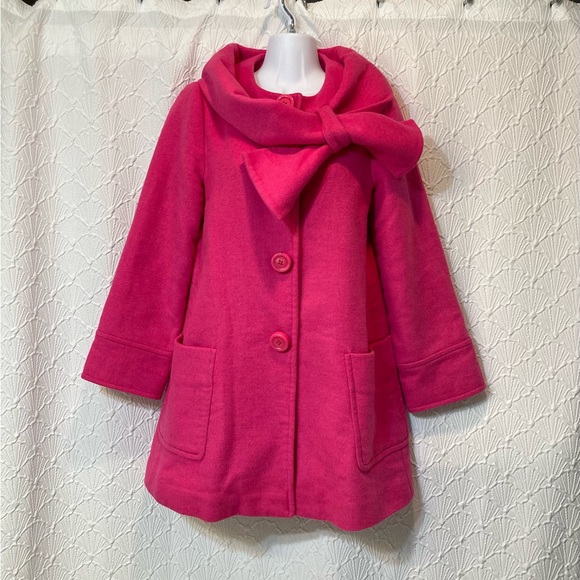 Kate Spade Wool Blend Peacoat, Size XS, Pink